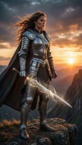 Warrior at Sunset