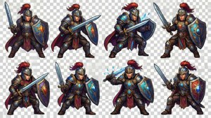 Warrior Combat Sprite Sheet