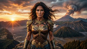 Warrior Goddess Sunset