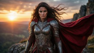 Warrior Princess at Dusk
