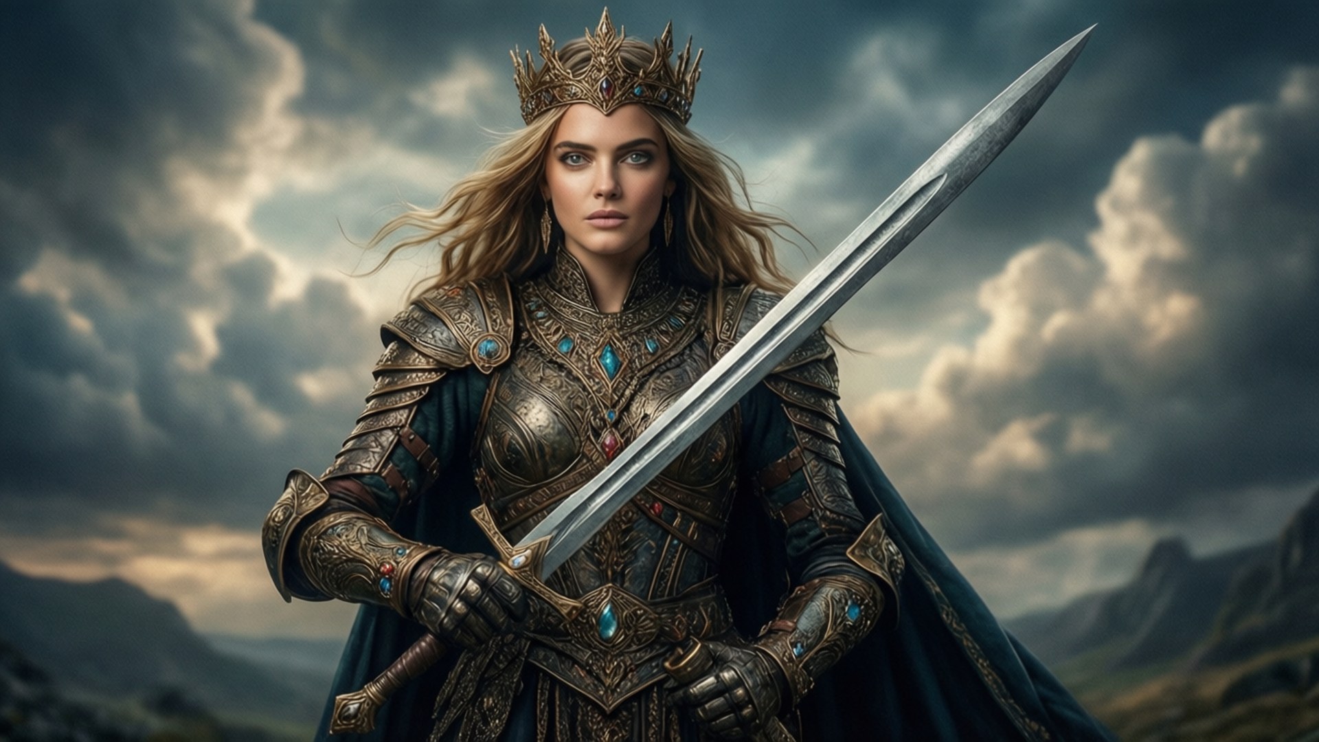 Warrior Queen by Wallpapers.art Studio