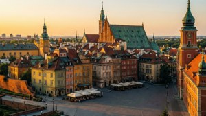 Warsaw Old Town Sunset