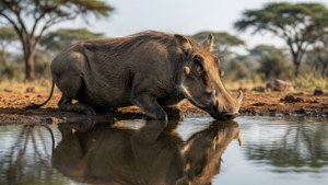 Warthog at Waterhole