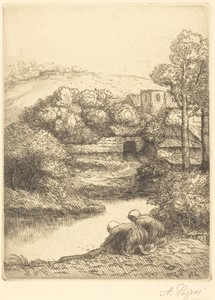 Wash-house, called "The Washerwomen" (Le lavoir, dite "Les Laveuses")