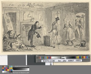Wash proofs to accompany Westmacott's "The English Spy": College Comforts, A Freshman taking possession of his Rooms