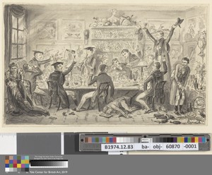 Wash proofs to accompany Westmacott's "The English Spy": Oxford Transports or Albanians doing Penance for Past Offences