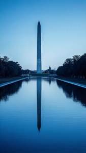 Washington Monument Blue