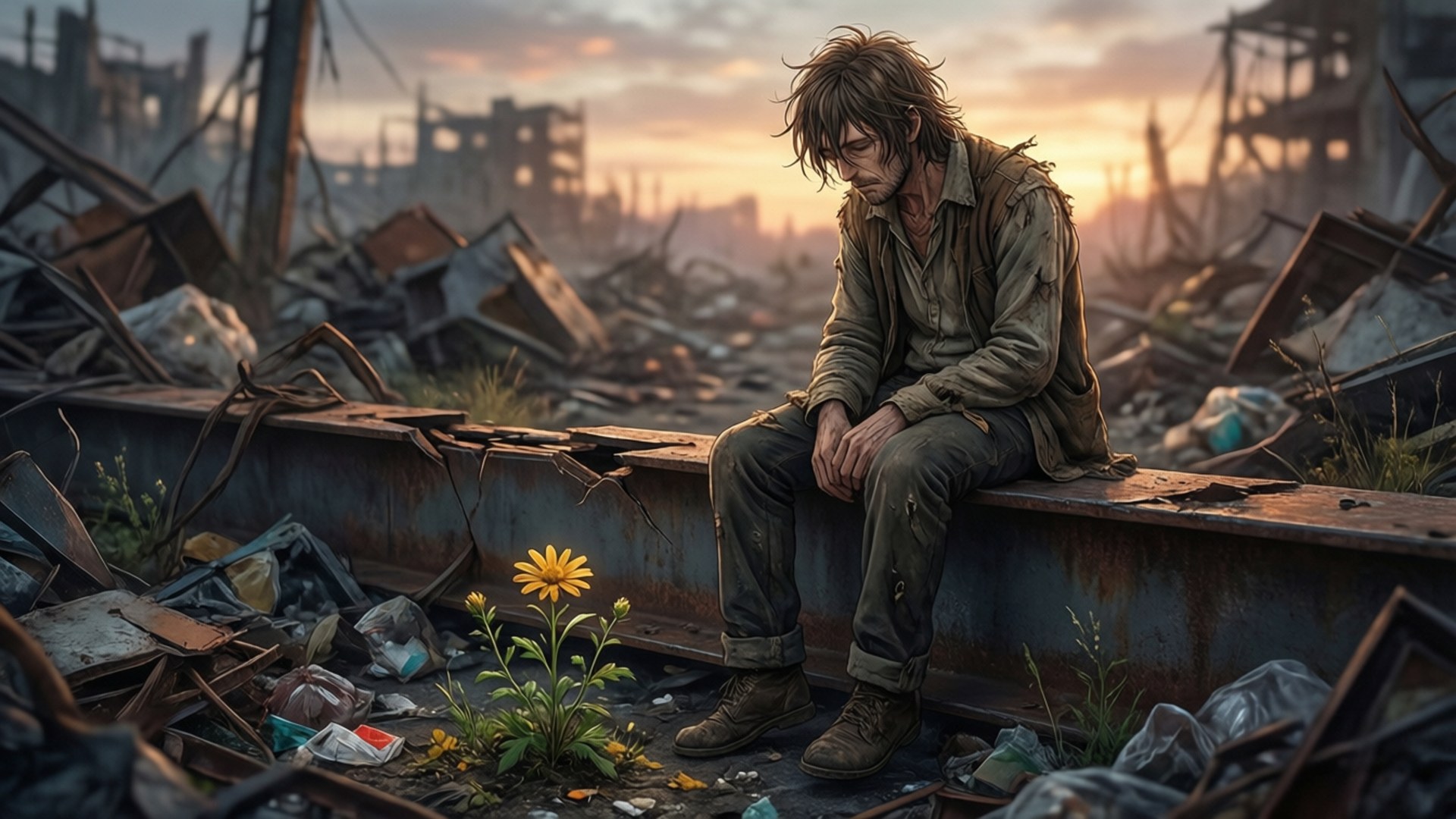 Wasteland Bloom by Wallpapers.art Studio