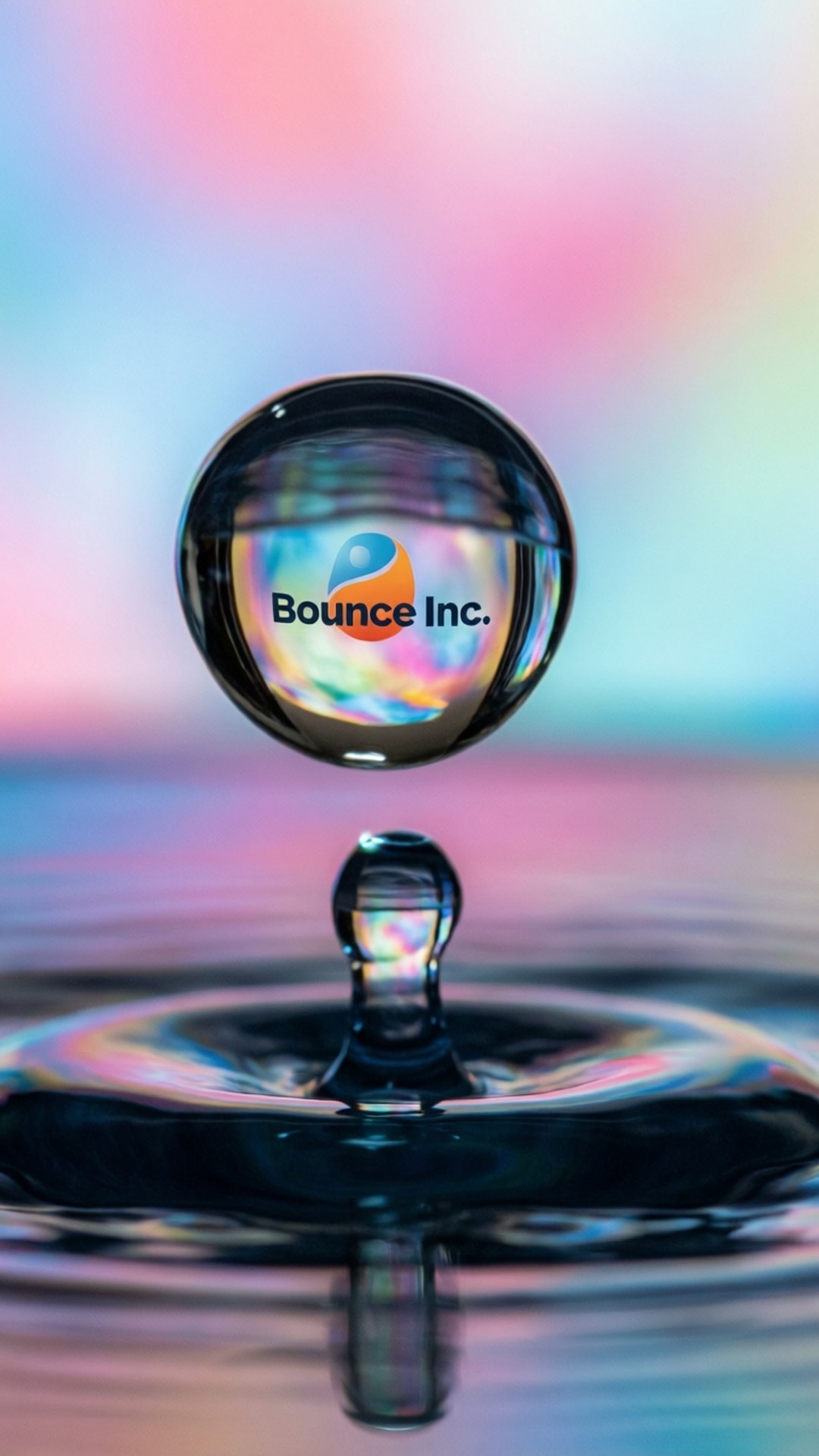 Water Droplet Macro Bounce by Wallpapers.art Studio