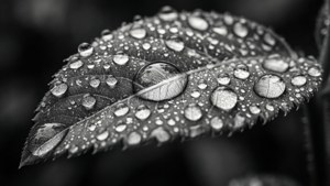 Water Droplets Macro