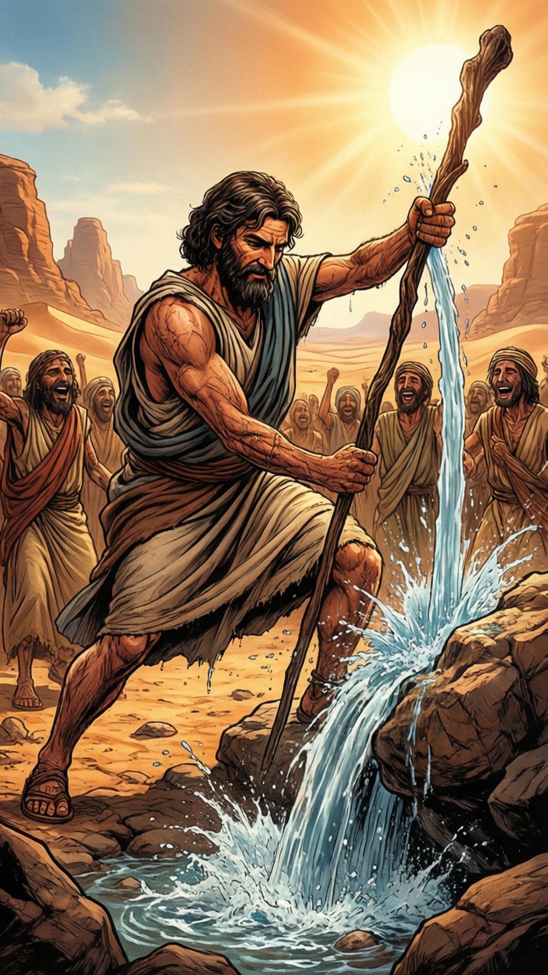 Water from the Rock by Wallpapers.art Studio