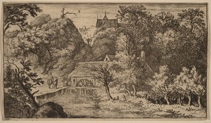 Water Mill at the Foot of a Mountain