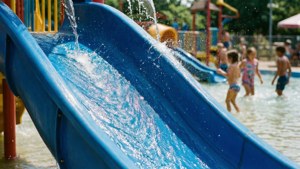 Water Park Slide Splash