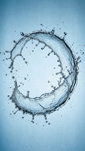 Water Splash Half Circle