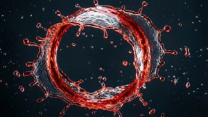 Water Splash Red Circle