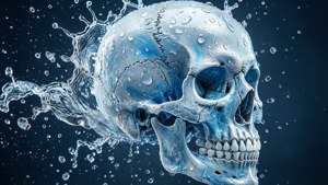Water Splash Skull