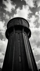 Water Tower Monochrome
