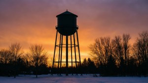 Water Tower Silhouette