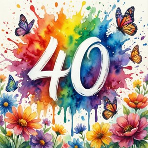 Watercolor 40th Celebration
