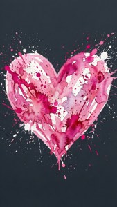 Watercolor Abstract Heart
