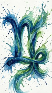 Watercolor Aquarius Splash