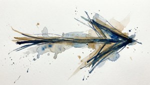 Watercolor Arrow Abstract