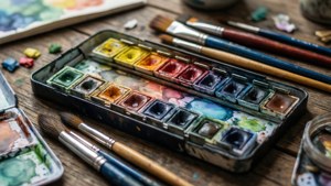Watercolor Artist's Table