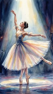 Watercolor Ballerina