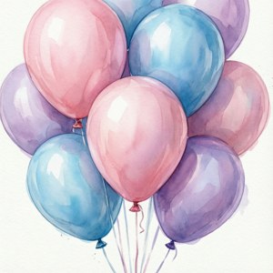 Watercolor Balloons