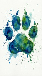 Watercolor Bear Splash