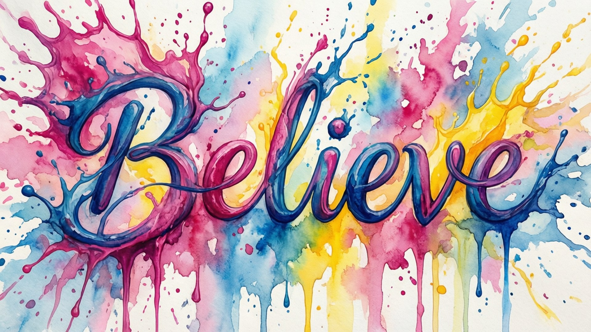 Watercolor Belief by Wallpapers.art Studio
