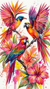 Watercolor Birds