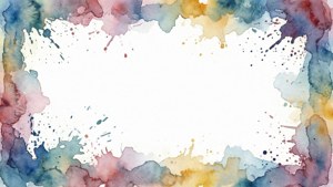 Watercolor Bleed Border