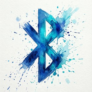 Watercolor Bluetooth Art