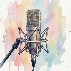 Watercolor Boom Mic