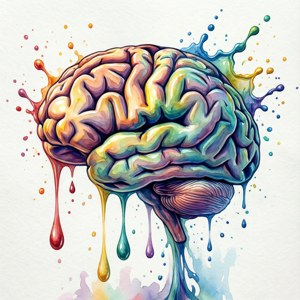 Watercolor Brain Splash
