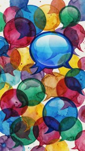 Watercolor Bubble Burst