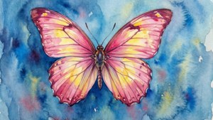 Watercolor Butterfly Dream