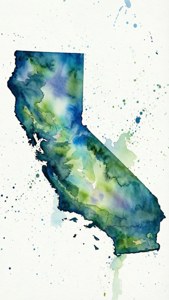 Watercolor California Dream