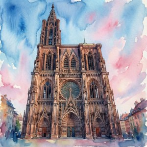 Watercolor Cathedral Dream