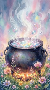 Watercolor Cauldron Dream