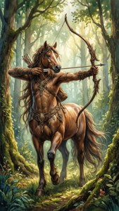 Watercolor Centaur Archer