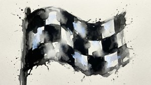 Watercolor Checkered
