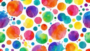 Watercolor Circle Pattern
