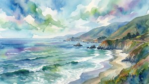 Watercolor Coast