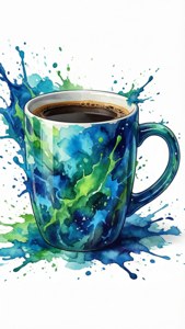 Watercolor Coffee Mug
