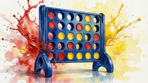 Watercolor Connect 4