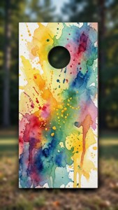 Watercolor Cornhole Board