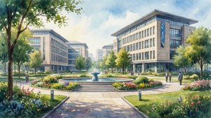 Watercolor Corporate Campus
