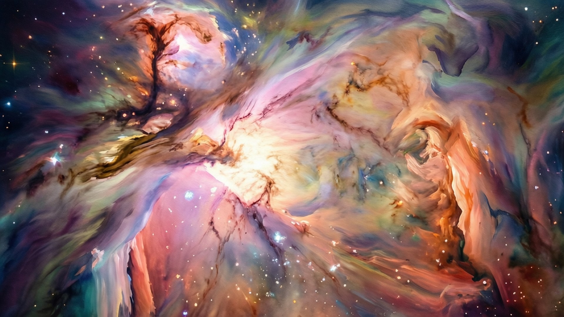 Watercolor Cosmos by Wallpapers.art Studio